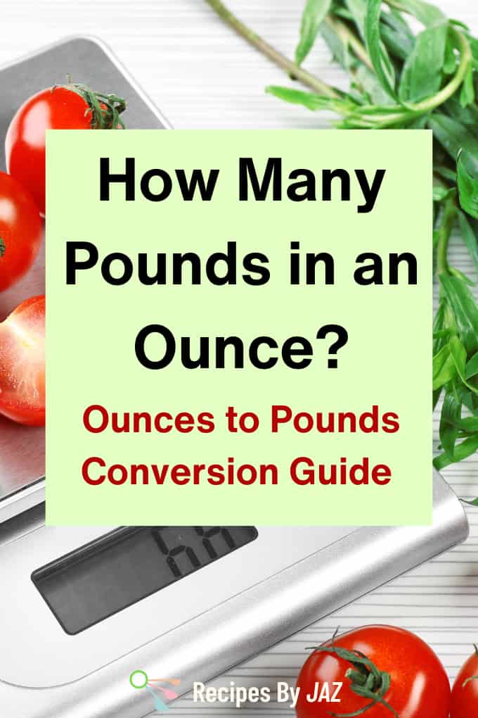 How many pounds in an ounce? Conversion guide.