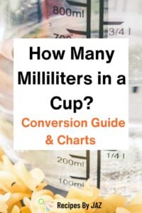 How Many Milliliters in a Cup? (Cups to mL and mL to Cups).