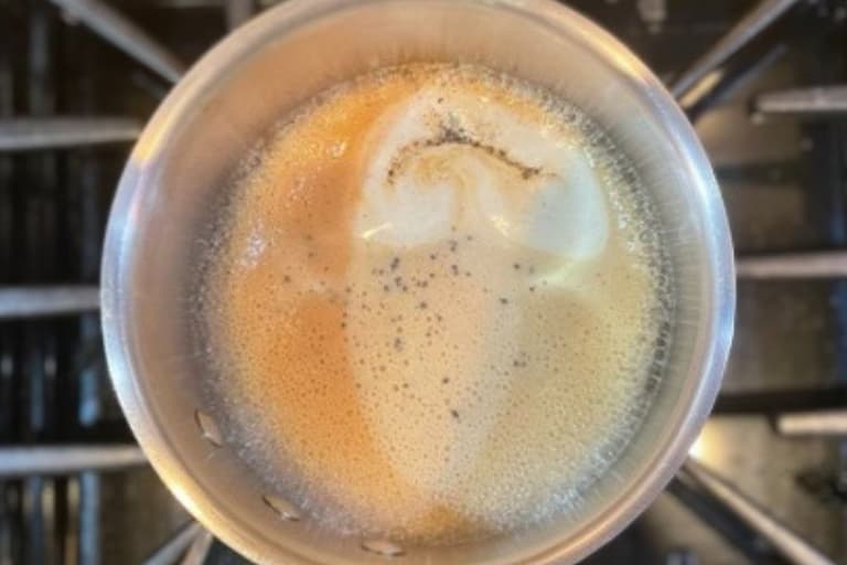 First boil of tea.