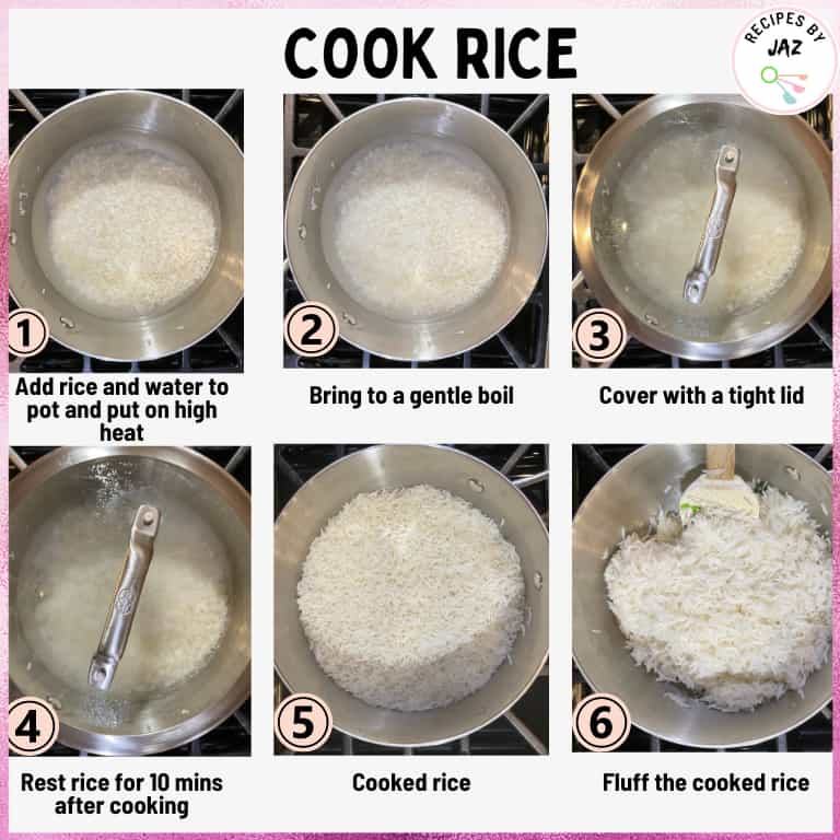 How to cook rice.