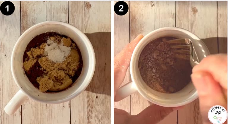 How to make chocolate mug cake.