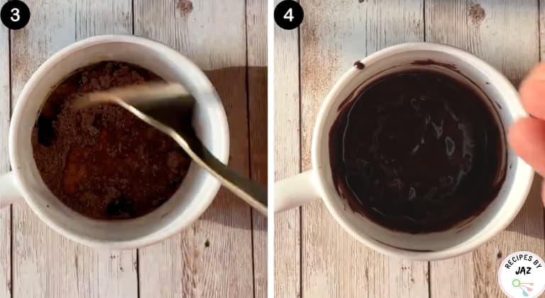 How to make chocolate mug cake.