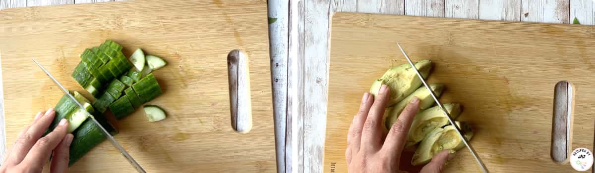Cut the veggies.